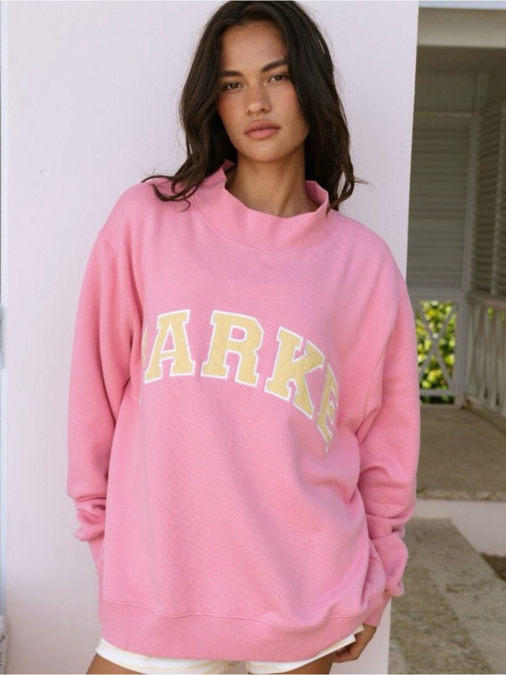 Parke Summerland Varsity Mockneck Sweatshirt - Size S/M - NWT - SOLD OUT